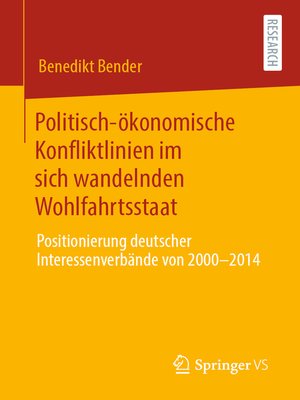 cover image of Politisch-ökonomische Konfliktlinien im sich wandelnden Wohlfahrtsstaat